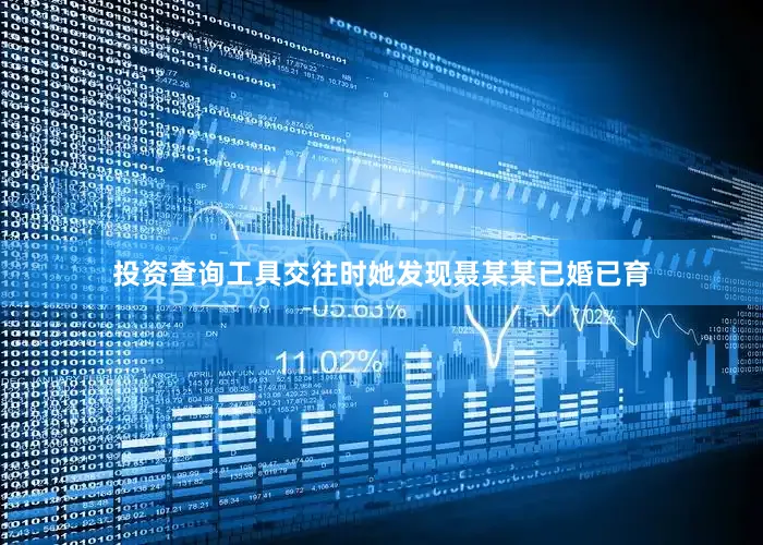 投资查询工具交往时她发现聂某某已婚已育